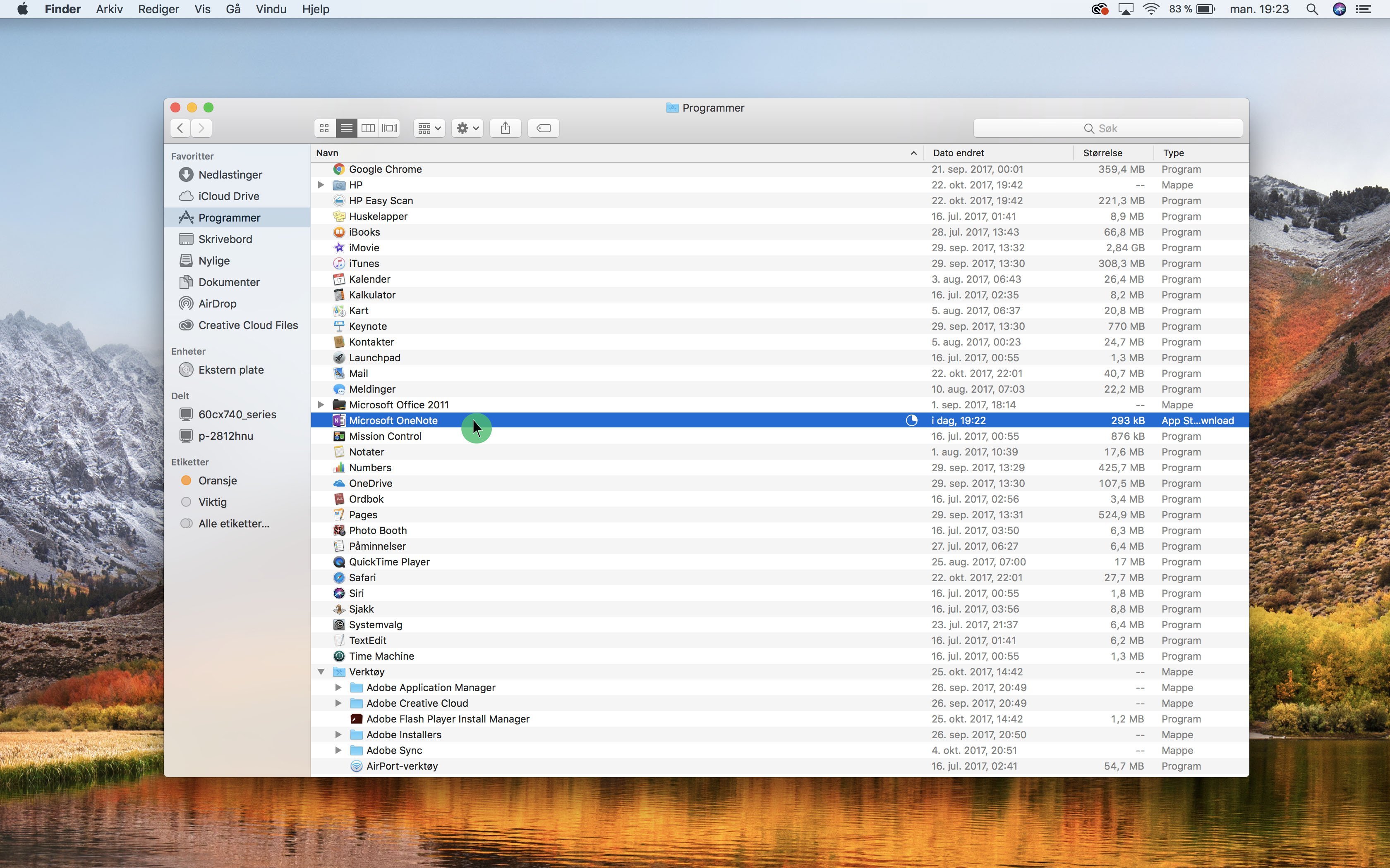 Avinstallere programmer på Mac