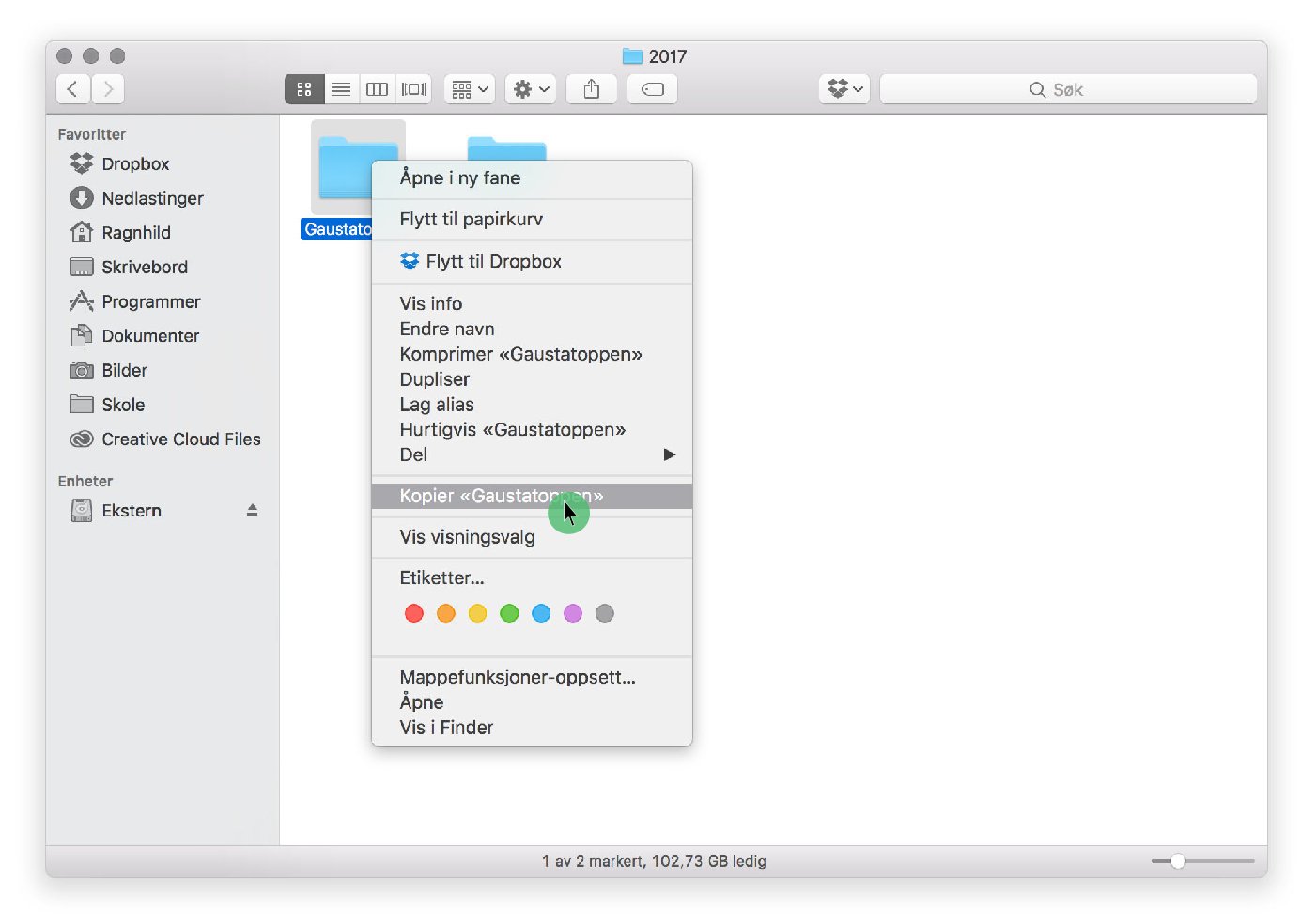 overføre bilder fra Mac til ekstern harddisk