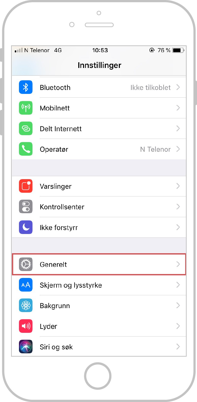 Gjenopprett iPhone